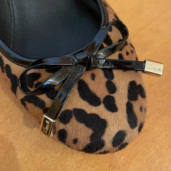 Coach Women's Sz 9M Ocelot print wedge low heels. Never worn outside! - Picture 6 of 7